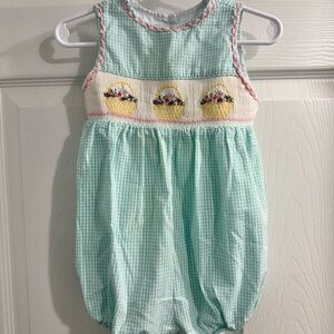 Vive La Fête Smocked Bubble Romper